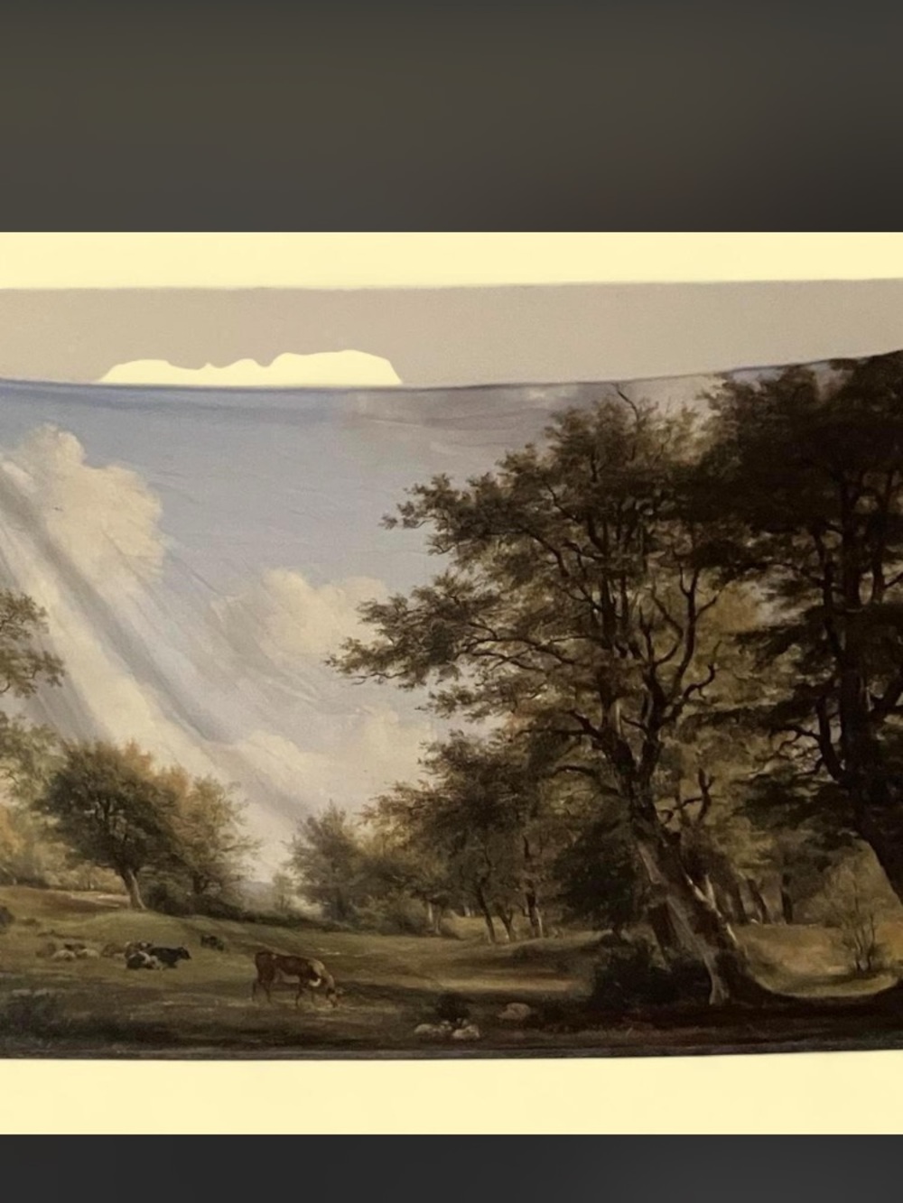 Landscape Wall Art Print in Brown and Green
